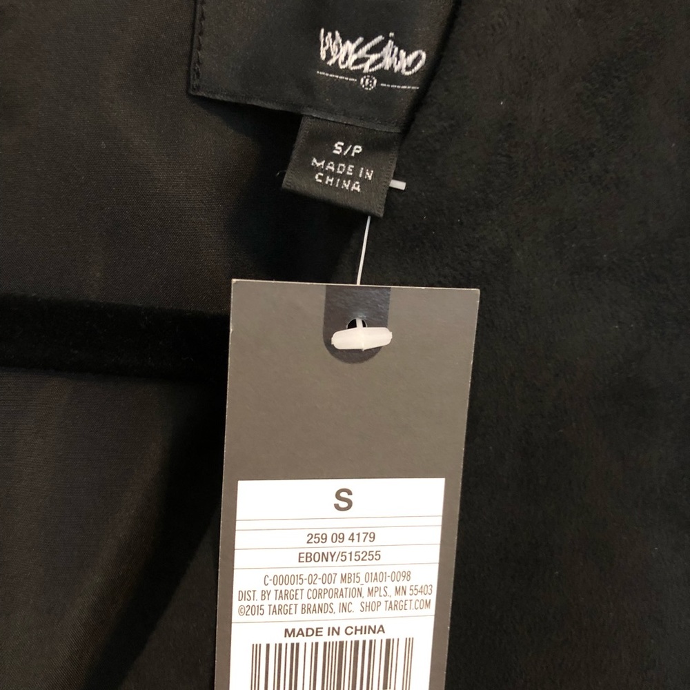 Black faux suede mini dress - Picture 4 of 4